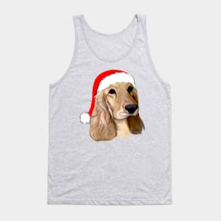 Cocker Spaniel at Christmas Tank Top